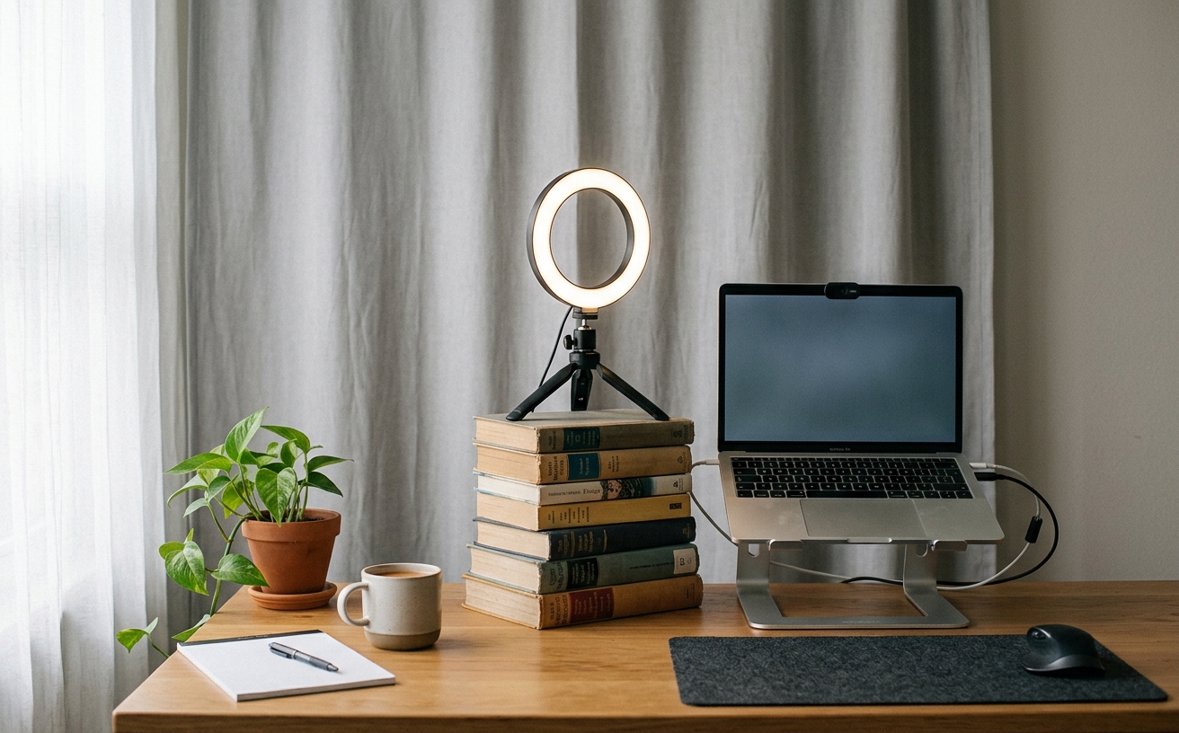 Workspace visual for Webcam Height and Background Control