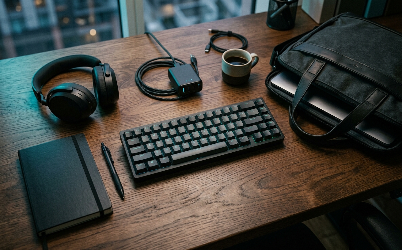 Workspace visual for Travel Keyboards for Writing Trips