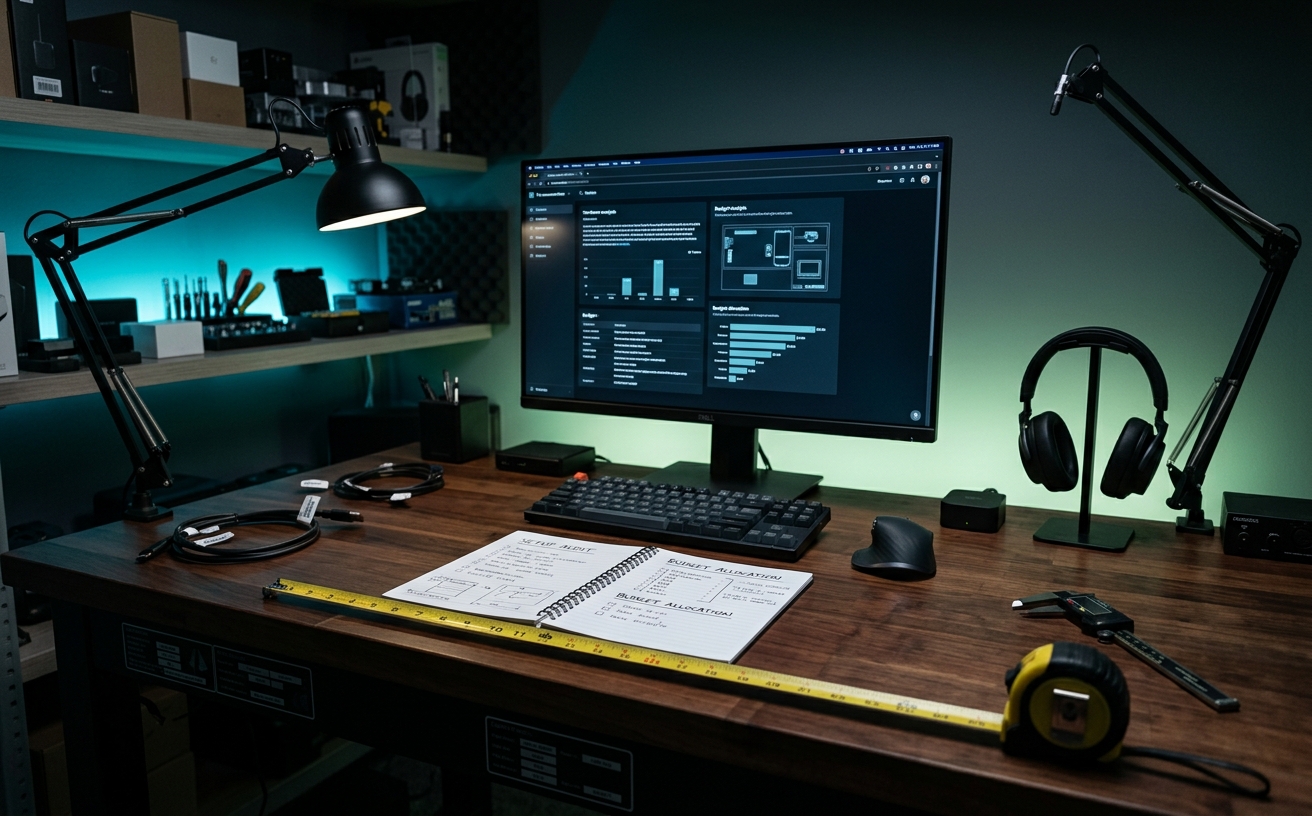 Workspace visual for Home-office Budget Allocation