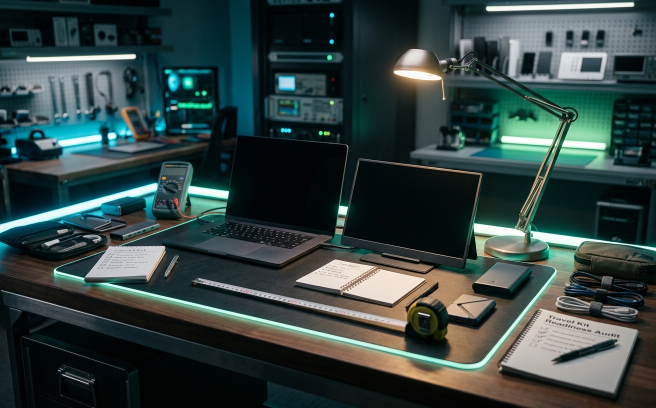 Workspace visual for Travel Work Kit Readiness Test